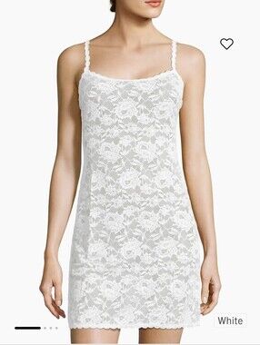 Cosabella Never Say Never Foxie Lace Chemise Gray Sz M $130 Lace